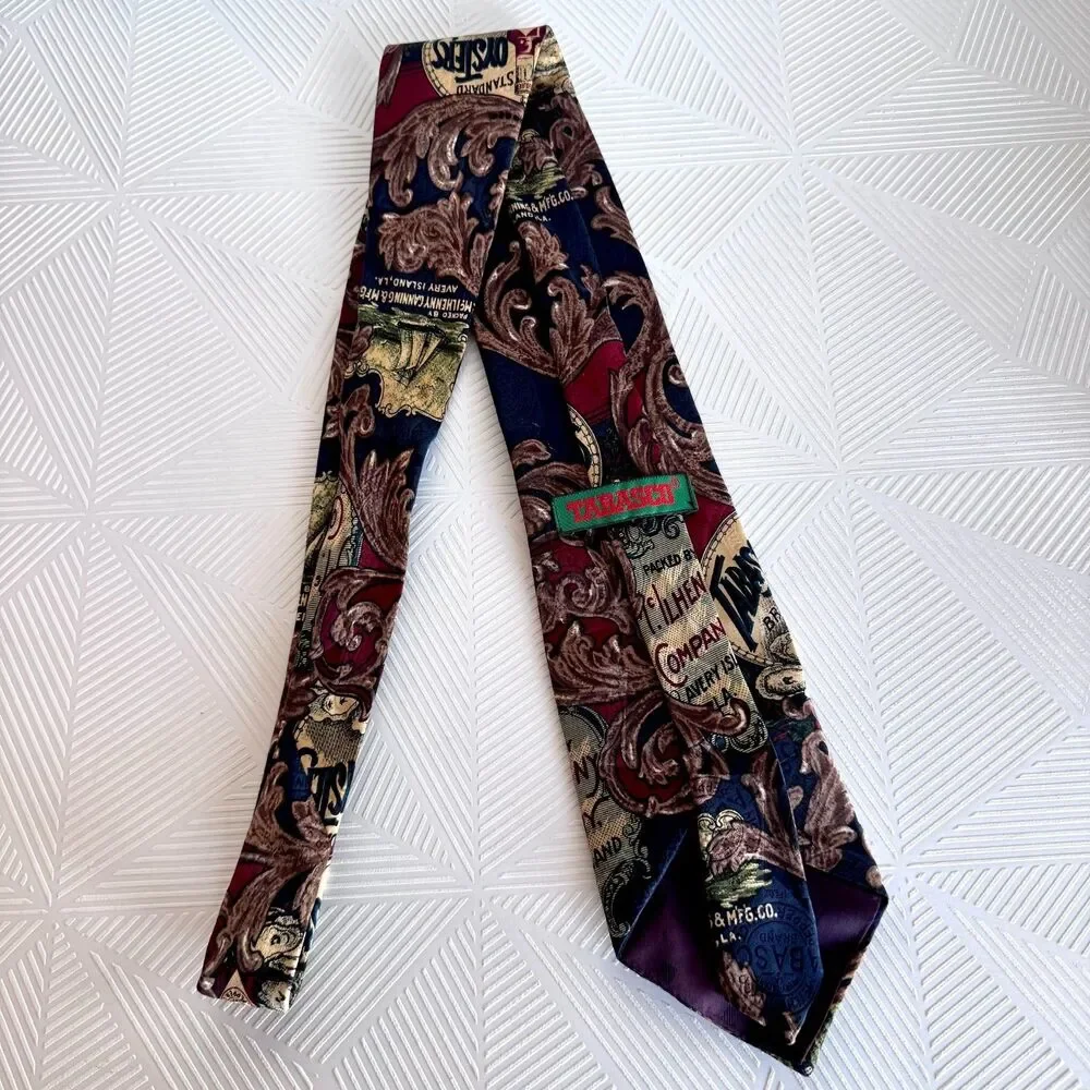 Tabasco Brand Oysters Men's Tie Necktie Long 65